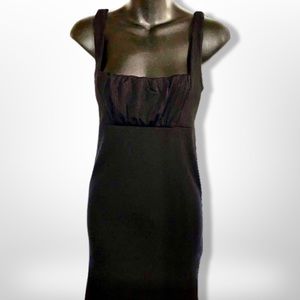 Flirtatious Black Sleeveless Low Cut Mini Dress